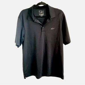Black Greg Norman Men’s Golf Polo Shirt, Collared